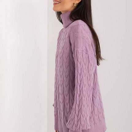 Cozy Plaid Turtleneck Sweater - Très Elite