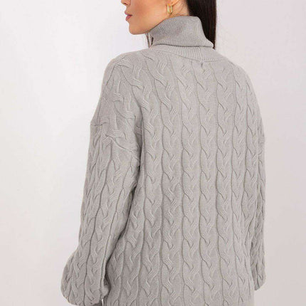 Cozy Plaid Turtleneck Sweater - Très Elite