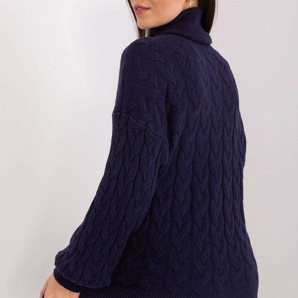 Cozy Plaid Turtleneck Sweater - Très Elite