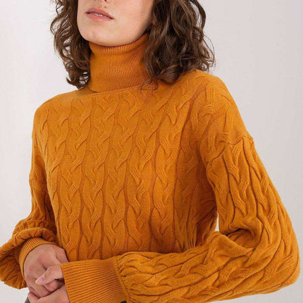 Cozy Plaid Turtleneck Sweater - Très Elite