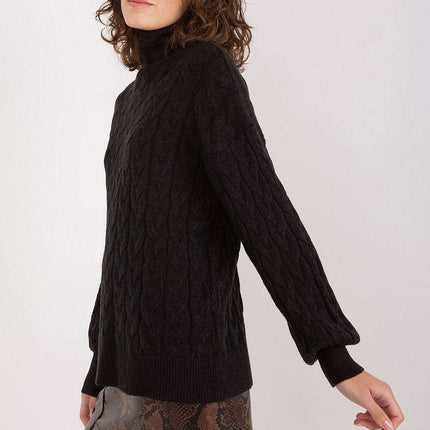 Cozy Plaid Turtleneck Sweater - Très Elite