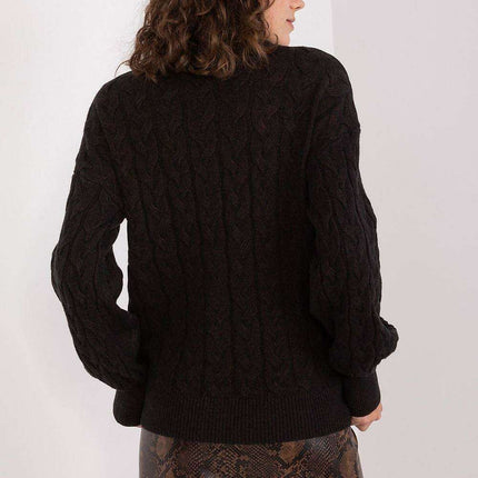 Cozy Plaid Turtleneck Sweater - Très Elite