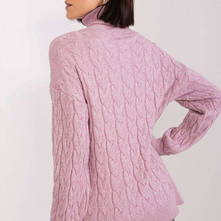 Cozy Plaid Turtleneck Sweater - Très Elite