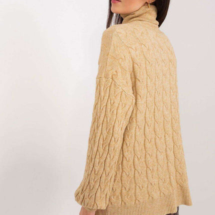 Cozy Plaid Turtleneck Sweater - Très Elite