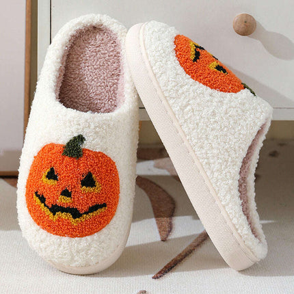 Cozy Pumpkin Cartoon Slippers for Couples - Très Elite