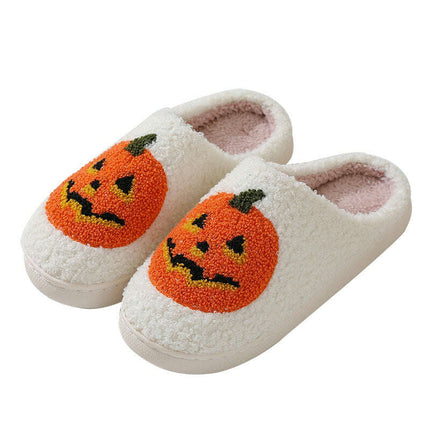 Cozy Pumpkin Cartoon Slippers for Couples - Très Elite