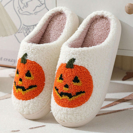 Cozy Pumpkin Cartoon Slippers for Couples - Très Elite