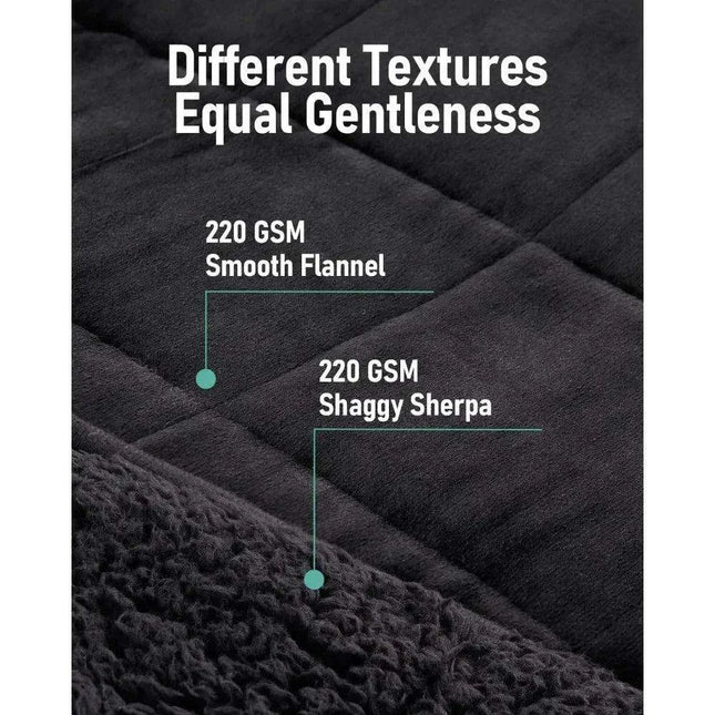 Cozy Red Sherpa Weighted Blanket for Tranquil Sleep Experience