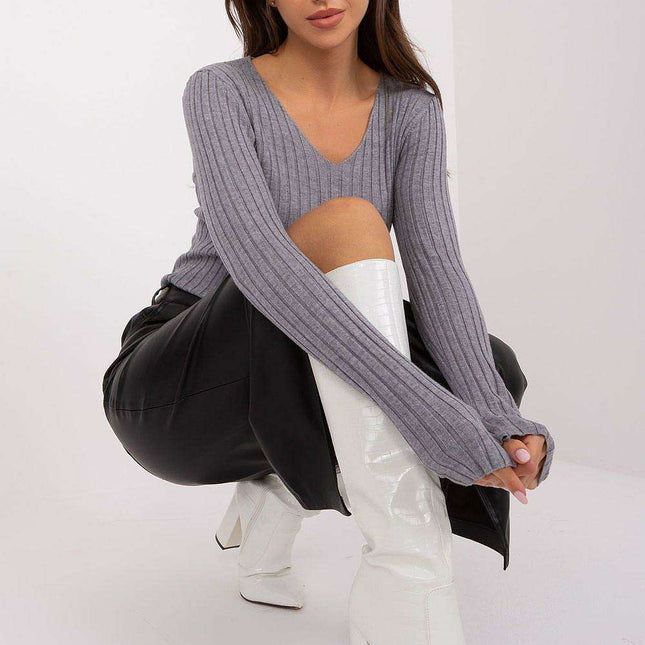 Cozy Ribbed Viscose Jumper - Très Elite