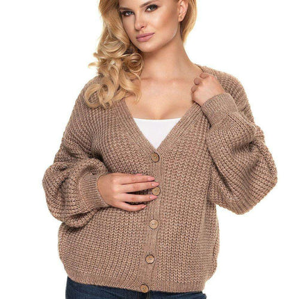 Cozy Rustic-Button Oversized Sweater