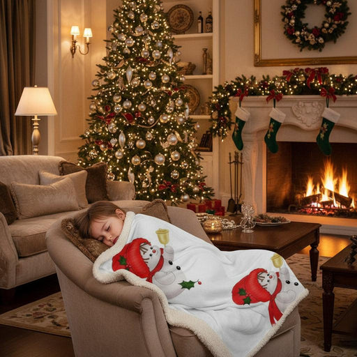 Cozy Sherpa Fleece Holiday Blanket for Ultimate Festive Comfort - Très Elite