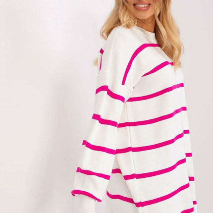 Cozy Striped Long Sleeve Jumper for Stylish Versatility - Très Elite