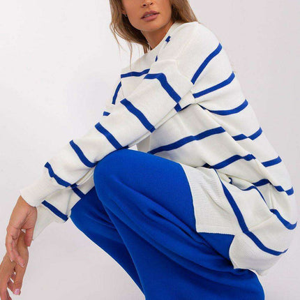 Cozy Striped Long Sleeve Jumper for Stylish Versatility - Très Elite