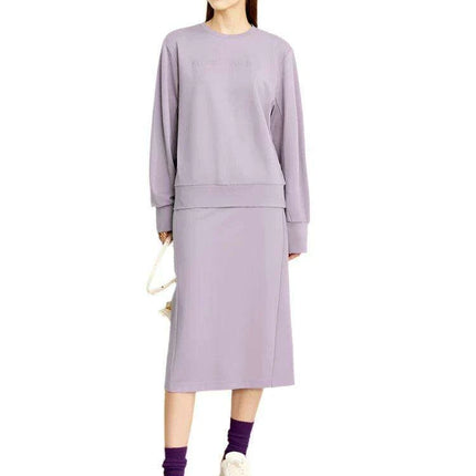 Cozy Sweatshirt, Relaxed Wide Leg Pants, and Versatile Skirt - Très Elite