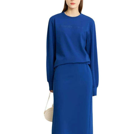 Cozy Sweatshirt, Relaxed Wide Leg Pants, and Versatile Skirt - Très Elite