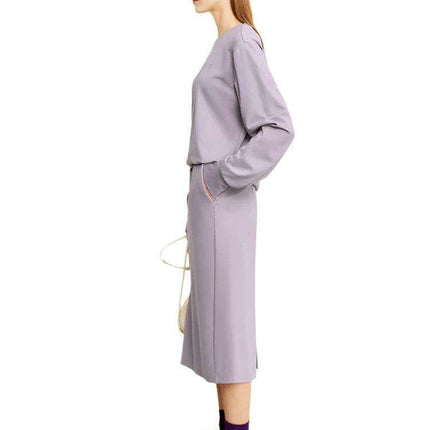 Cozy Sweatshirt, Relaxed Wide Leg Pants, and Versatile Skirt