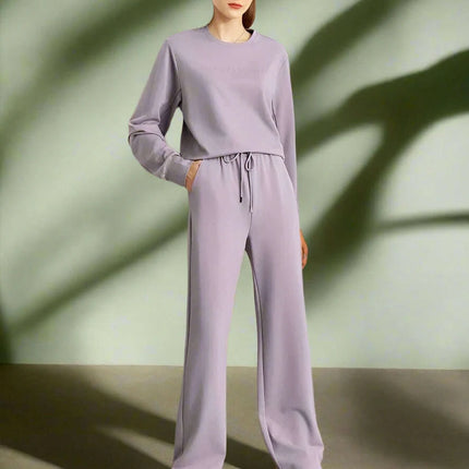 Cozy Sweatshirt, Relaxed Wide Leg Pants, and Versatile Skirt - Très Elite