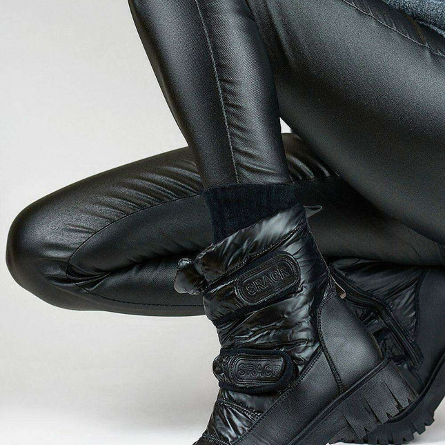 Cozy Winter Eco Fur Snow Boots with Stylish Heel