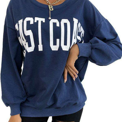 Cozy Winter Essential: Letter-Print Knit Pullover - Très Elite