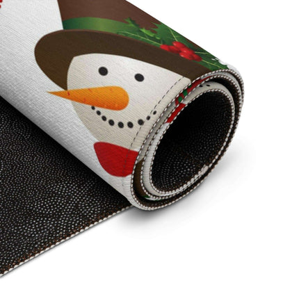 Cozy Winter Wonderland Snowman Plush Area Rug - Embrace Comfort and Classic Charm