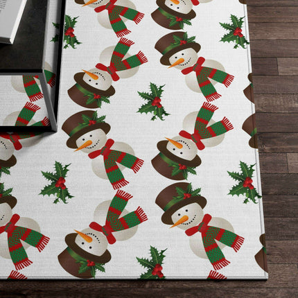 Cozy Winter Wonderland Snowman Plush Area Rug - Embrace Comfort and Classic Charm