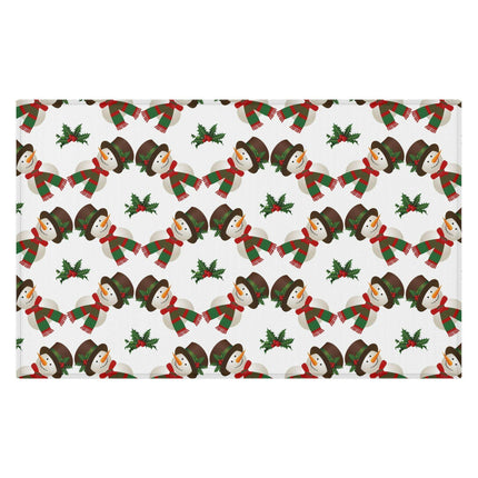 Cozy Winter Wonderland Snowman Plush Area Rug - Embrace Comfort and Classic Charm