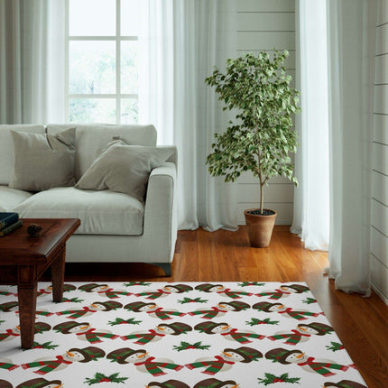 Cozy Winter Wonderland Snowman Plush Area Rug - Embrace Comfort and Classic Charm