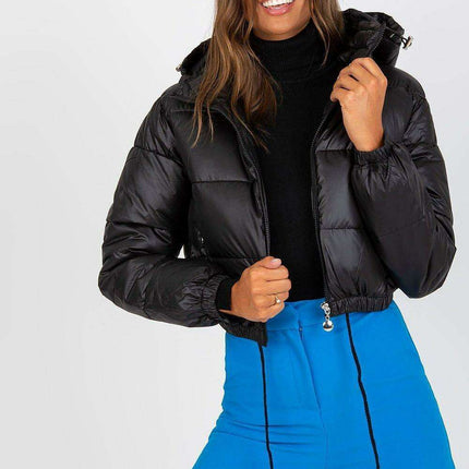 Cozy Women's Quilted Down Jacket with Removable Hood for Winter - Très Elite