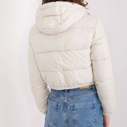 Cozy Women's Quilted Down Jacket with Removable Hood for Winter - Très Elite