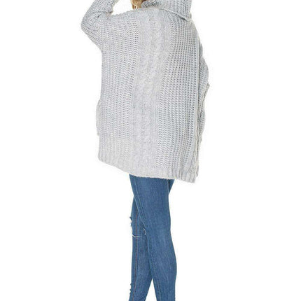 Cozy Wool Blend Oversized Sweater – Luxe Turtleneck Knitwear - Très Elite