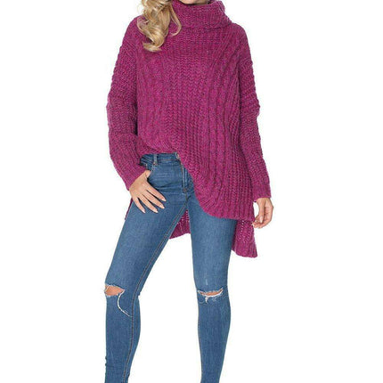Cozy Wool Blend Oversized Sweater – Luxe Turtleneck Knitwear - Très Elite