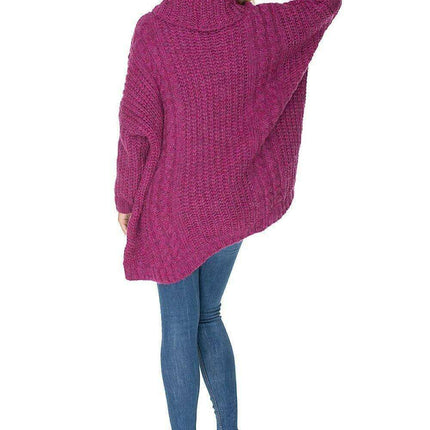 Cozy Wool Blend Oversized Sweater – Luxe Turtleneck Knitwear - Très Elite
