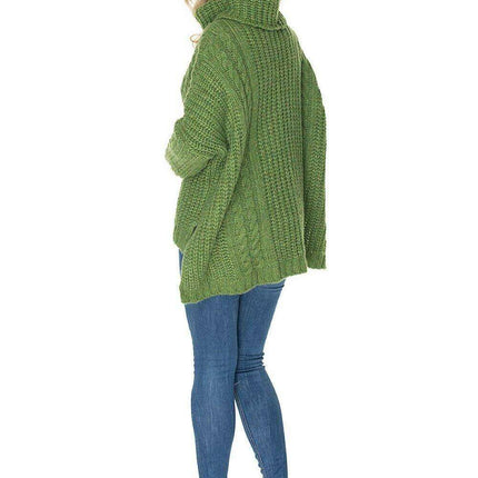 Cozy Wool Blend Oversized Sweater – Luxe Turtleneck Knitwear - Très Elite