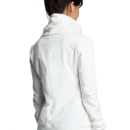 Cozy Zip-Up Draped Sweatshirt - Très Elite