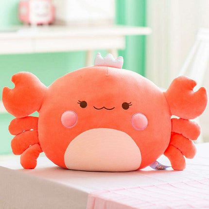 Crab Soft Down Cotton Plush Pillow - Adorable Sea Creature Cushion - Très Elite