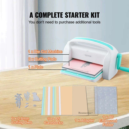 CraftMaster 6/9in Manual Die Cutting & Embossing Kit for Ultimate DIY Creations - Très Elite