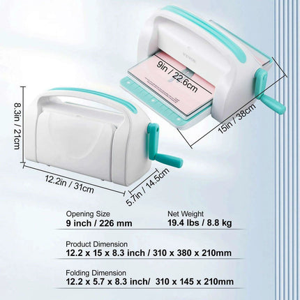 CraftMaster 6/9in Manual Die Cutting & Embossing Kit for Ultimate DIY Creations - Très Elite