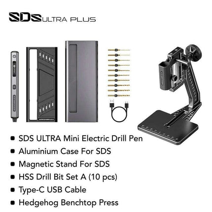 Craftsman's Ultimate Electric Drill and Benchtop Press Set - The Complete DIY Crafting Tool Kit for Home Creations - Très Elite