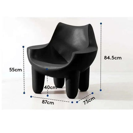 Cream Leather Nordic Embrace Chair: A Touch of Luxury for Modern Living - Très Elite