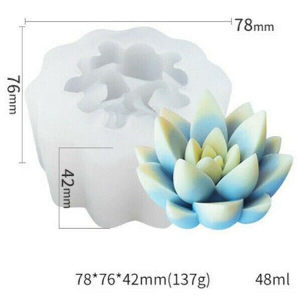 Creative 3D Cactus and Succulent Silicone Mold for Unique Crafting and Baking - Très Elite