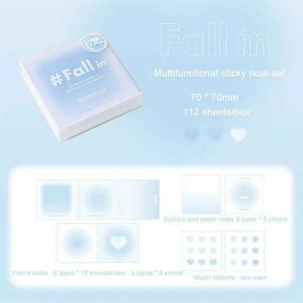Creative Canvas: INS Gradient Smudge Memo Pad for Artistic Expression - Très Elite