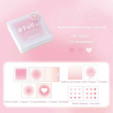 Creative Canvas: INS Gradient Smudge Memo Pad for Artistic Expression- Très Elite- Très Elite