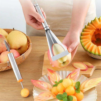 Creative Fruit Carving Knife Set with Artistic Apple Design - Elevate Your Presentation - Très Elite