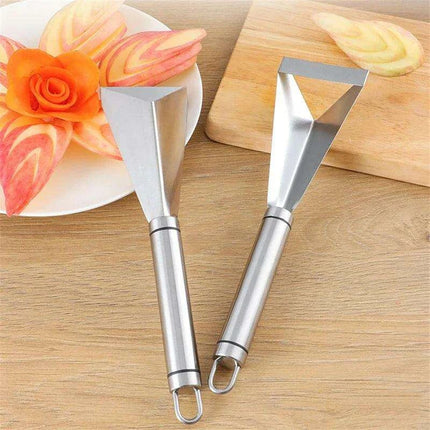 Creative Fruit Carving Knife Set with Artistic Apple Design - Elevate Your Presentation - Très Elite