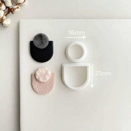 Creative Geometric Polymer Clay Cutters for Unique Earring Creations - Très Elite