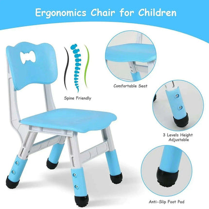 Creative Kids Adjustable Table and Chair Set with Interactive Graffiti Surface - Ideal for Ages 2-10 - Très Elite