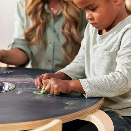 Creative Kids' Chalkboard Activity Table and Chair Set - Educational Wooden Furniture for Imaginative Learning - Très Elite