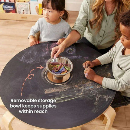 Creative Kids' Chalkboard Activity Table and Chair Set - Educational Wooden Furniture for Imaginative Learning - Très Elite