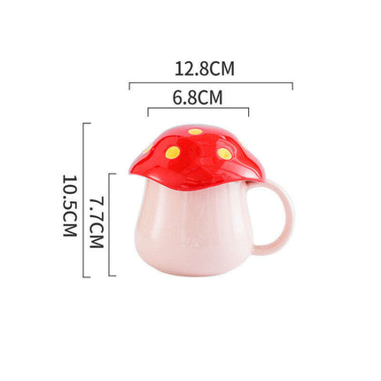 Creative Mushroom Ceramic Cup Student Lovers Cup - Très Elite