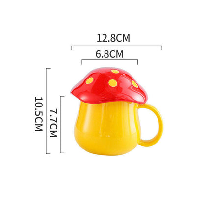 Creative Mushroom Ceramic Cup Student Lovers Cup - Très Elite